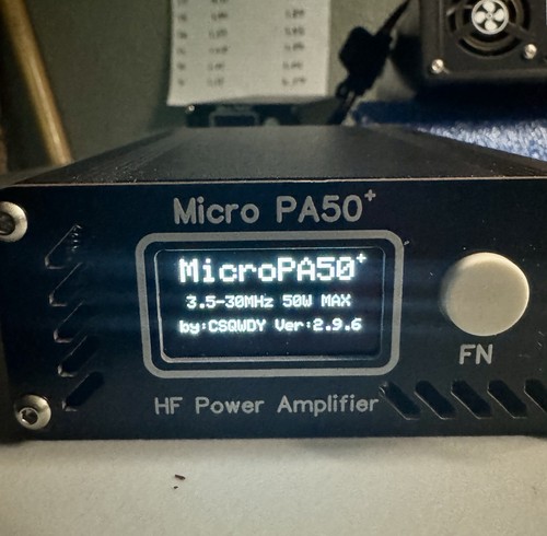 Micro PA50+ (PA50 Plus) 50W 3.5M-28.5MHz HF Power Amplifier HF Amp + OLED Screen