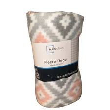 Southwest Print Fleece Throw Blanket Lighter Weight 50” X 60” Pastels