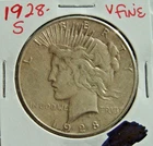 1928-S PEACE DOLLAR CIRCULATED, ORIGINAL!