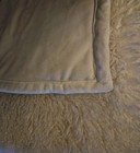 Pottery Barn Fluffy Luxe Faux Fur Throw Blanket Beige" 50"X 65" EUC