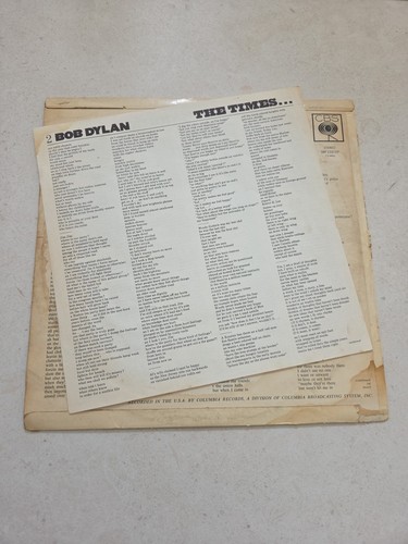 BOB DYLAN - THE TIMES THEY ARE A CHANGIN 1964 Australian Vinyl Album - Imagen 3 de 5