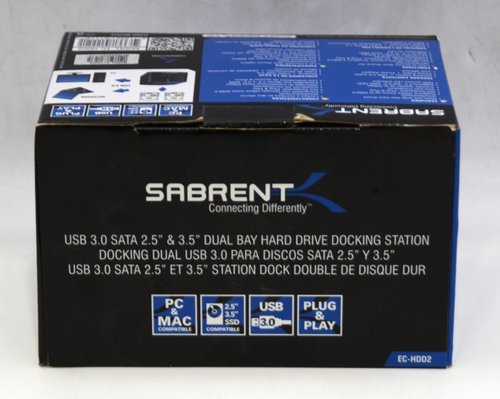 Sabrent USB 3.0 to SATA External Hard Drive Docking Station EC- HDD2 *OPEN BOX* - Picture 3 of 4