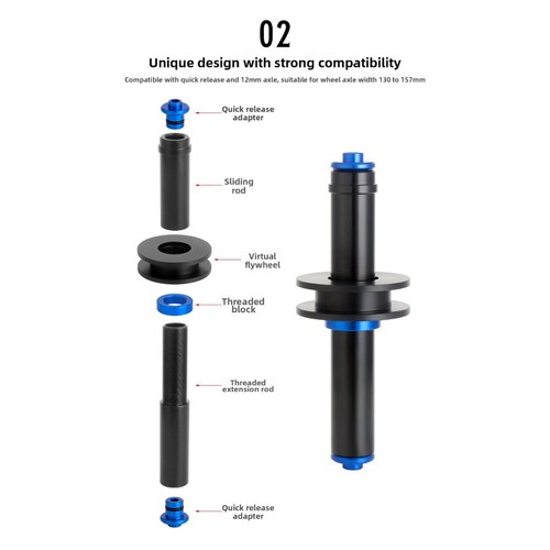 Fahrrad Kettenhalter für Mountain- und Rennräder Virtual Schwungradspanner - Picture 10 of 12