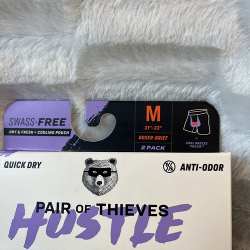 Lot PAIR OF THIEVES Hustle Men's Swass-Free Quick Dry Cooling Boxer Briefs Sz M - Picture 3 of 7