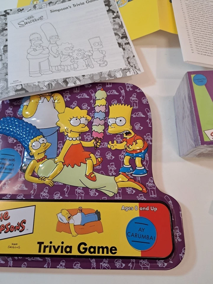 The Simpsons Trivia Game 2000 Cardinal Games in Collector Tin Brand New - Image 3 of 4