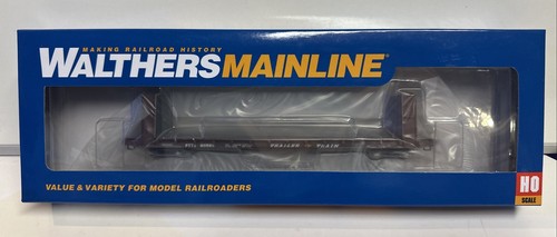 Walthers Mainline HO Scale Trailer Train TTX 60' P-S Bulkhead Flat Car #90585