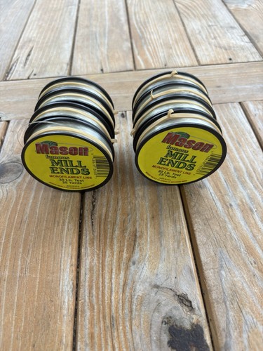 Mason Mill Ends monofile Angelschnur 30 lb. Test 25 Yds. Transparent 8 Rollen Neu - Bild 3 von 3