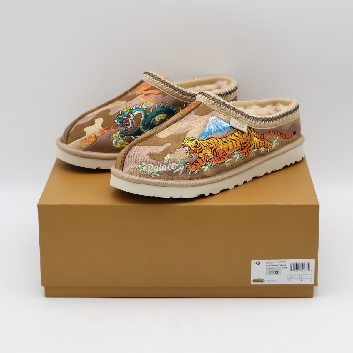 靴 Palace UGG Tasman Slipper Burnt Camo UGG Tasman Slipper Palace Burnt Olive Camo Men's - 1172070