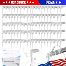 20/100 Dental 75°Irrigator Root Canal Irrigation Needle 2hole 26GA Luer Lock Tip