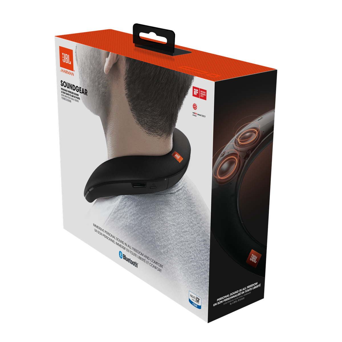 JBL SOUNDGEAR, Wearable wireless sound