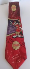 Vintage 90s  Looney Tunes 49ers Mens Neck Tie NFL Novelty Football Kidcore Silk