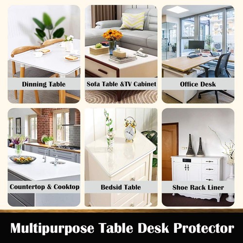 12x40 Inch Clear Plastic Office Desk Mat Table Protector PVC Night Sofa Table... - Picture 5 of 7