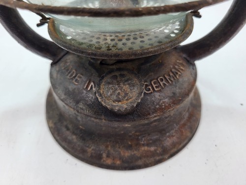 Lámpara de aceite de queroseno vintage Frowo # 420 Alemania linterna coleccionable - Imagen 8 de 12