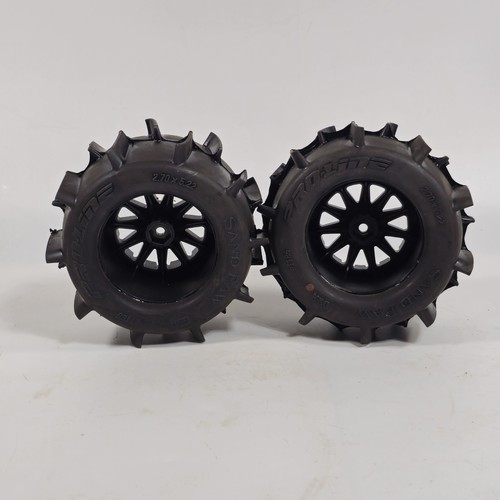 2 Proline Sand Paw 2.8 Paddle REAR 1186-15 Tires Wheels for Traxxas - Picture 3 of 5