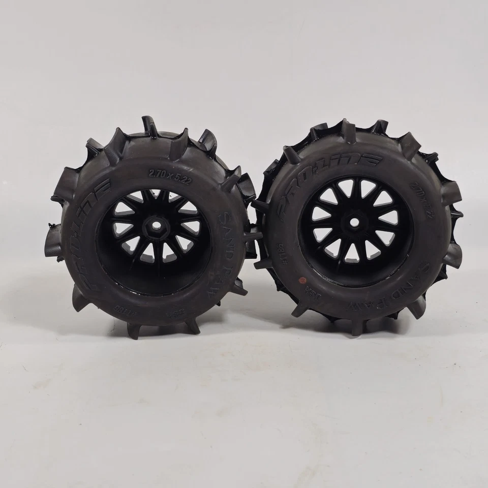 2 Proline Sand Paw 2.8 Paddle REAR 1186-15 Tires Wheels for Traxxas - Image 3 of 4