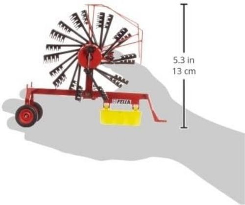 siku 2451, Fella Whirl Rake, 1:32, Metal/Plastic, Red, Movable and foldable roto - Picture 3 of 4