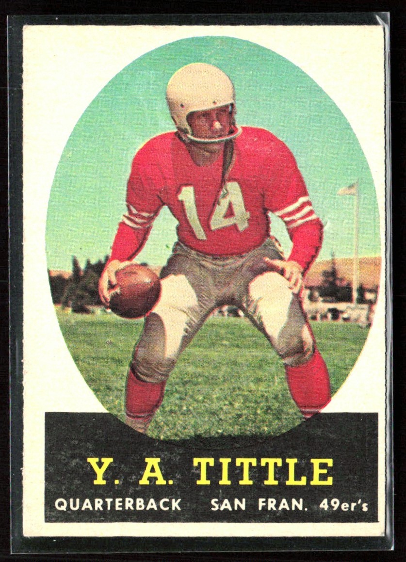 Y.A. Tittle 1958 Topps RC B #86 San Francisco 49ers
