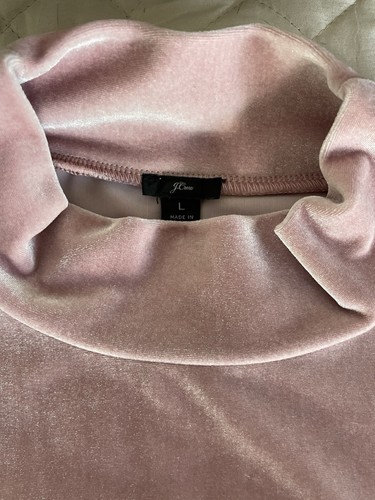 Canotta donna J Crew finto in velluto rosa pallido taglia L - Foto 15 di 15