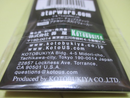 Kotobukiya Star Wars Light Saber Chopsticks Anakin Skywalker Chop Blue Third - Picture 10 of 10