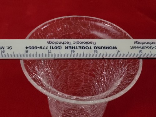 Vintage Crackle Glass Ceiling Fan Light Lamp Shade  - Picture 7 of 8