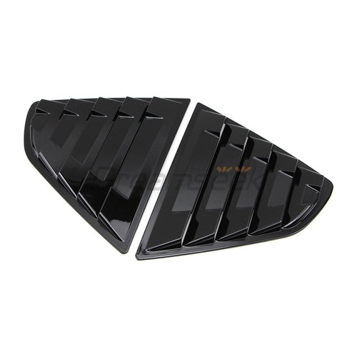 Rear Side Window Louver Cover for Toyota Camry 2018 2019 2020-2024 Glossy Black - Picture 4 of 9