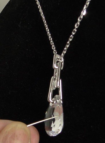 SWAROVSKI Swan Signed Crystal PARALLELE CRYSTAL SILVER Earrings Necklace PLSREAD - Picture 11 of 12