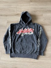 Hellstar Records World Tour Black Hoodie Sweatshirt Streetwear Men  s Size Large