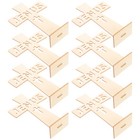 10pcs Wood Cross Craft Tabletop Cross Adornment Indoor Decorative Wooden Cross