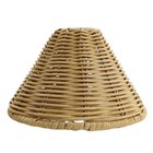  Wicker Boho Lampshades: Table Lamps Shades- Rattan Lamp Shades - Clip On