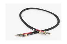 Black RCA, Audio interconnect, RCA to RCA (1meter/3feet - Pair)