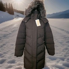 NWT! Wantdo Womens Black Winter Puffer Coat F...