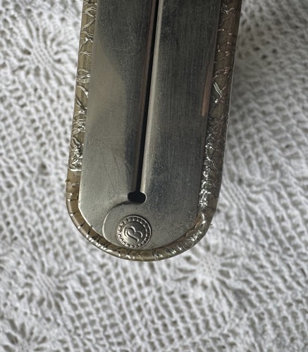 Vintage Julius Resnick Clutch Purse Embossed Leaf Silver Tone Frame 8” W X 4” H - Picture 4 of 11