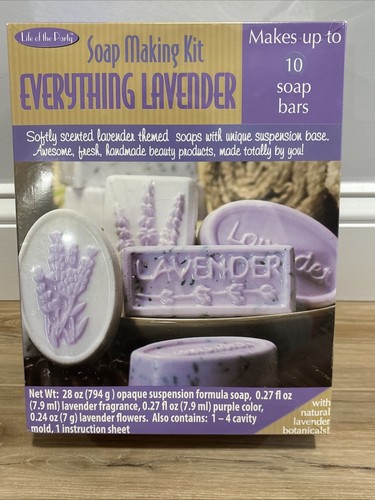 Soap Making Kit Everything Lavender Brand New Factory Sealed Makes Up To 10 Bars