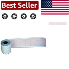 10 Rolls of 50mm x 20m Contec ECG Chart Paper - Matte Red, Eco-Friendly Option