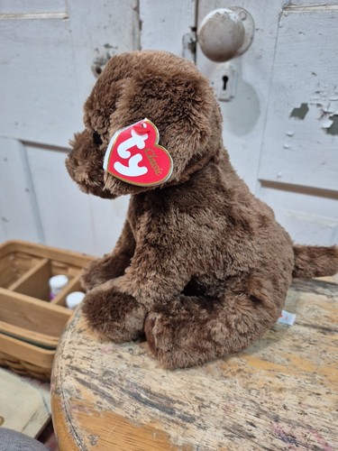 Ty Beanie Baby Classic Brown Harley Chocolate Labrador Dog Plush - Picture 2 of 14