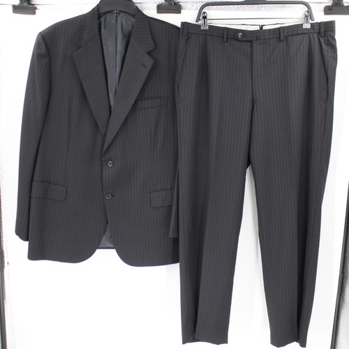 Brioni Suit Mens 44R 38x30 Senato Striped Wool Two Piece Brown Made in Italy - Picture 2 of 22