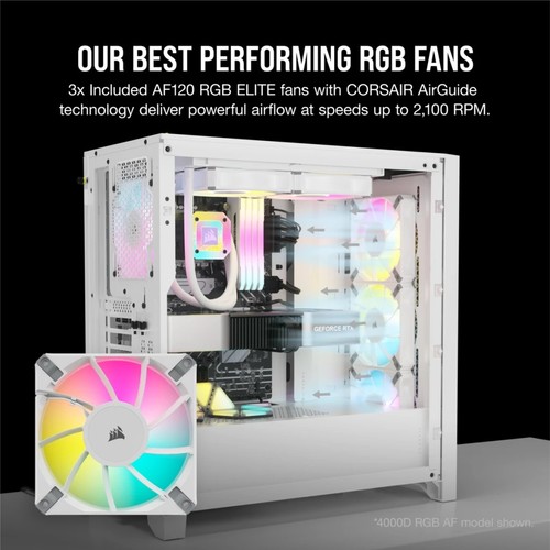 Corsair iCUE 5000D RGB Airflow Midi Tower White - CC-9011243-WW - Picture 3 of 10