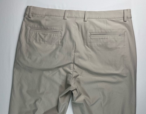 Greg Norman Pants Mens 36x34 Measure 36x31 Light Beige Straight Golf Chino - Picture 7 of 15