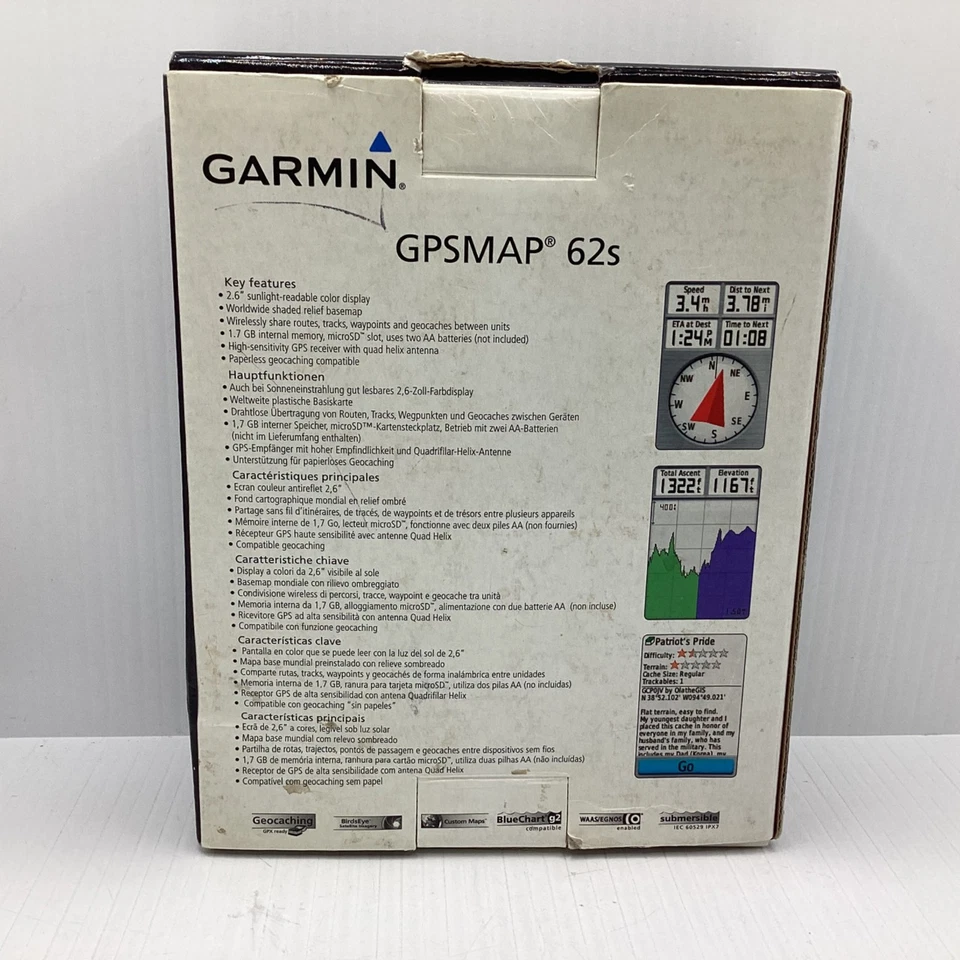 2010 Garmin GPSMAP 62S Personal GPS w/ Box & Instructions, Turns On (N5) W#939 - Image 4 of 4