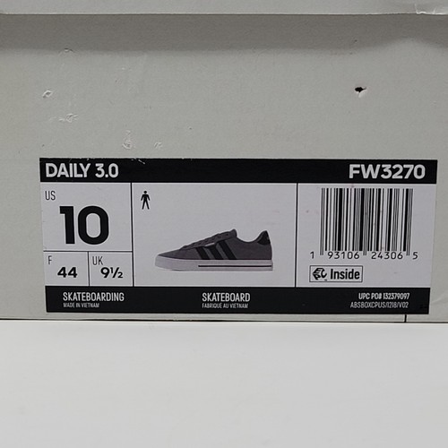 Adidas Daily 3.0 FW3270 Freizeitschuhe Herren Größe 10 Skateboarding Taube grau schwarz - Bild 7 von 8