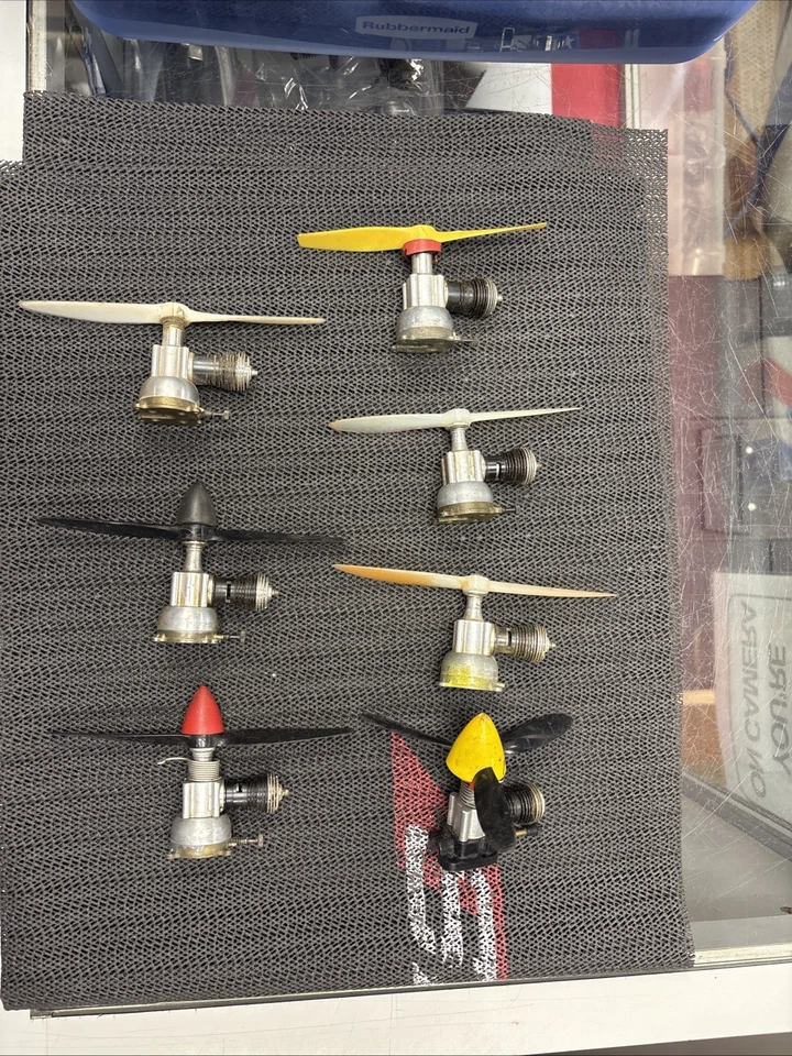 Cox .049 Airplane Engines LOT of (7) Used - Image 2 of 2