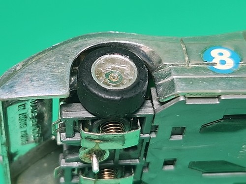 Vintage 1980's Tyco Curve Hugger McLaren Blue Max Slot Car Chrome Silver #8 Rare - Picture 20 of 22