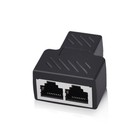 2-Port RJ45 Splitter Adapter LAN Network Ethernet Cable Conn AA❀ 1X C3O6