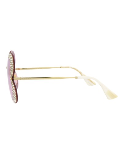 Gucci Womens Cat Eye Gold Gold Pink Fashion Designer Eyewear - Bild 3 von 4