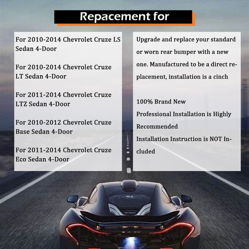 Front Upper Lower Grille Grill Black Plastic Trim For Chevrolet Cruze 2011-2014 - Picture 2 of 10