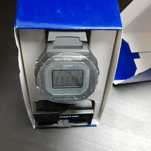 Casio W218H-BVAKC Dig Watch mit grauem Resin Band Stoppuhr Alarm 10 Jahre Batt 50m D3 - Bild 6 von 6