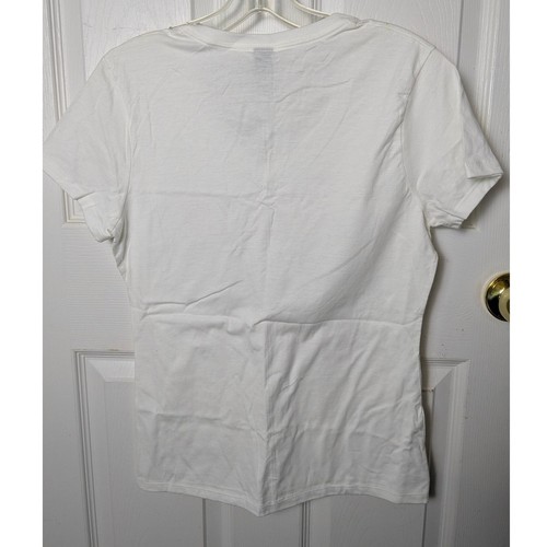 NEW Hanes Nano Tee Tshirt White  Extra Small Boss Energy Shirt XS Girl Power - Picture 3 of 4