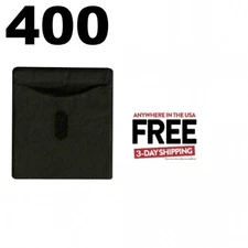 400 CD Double-sided Plastic Sleeve Black ** 1-3 DAY
