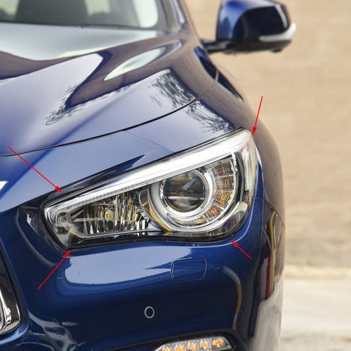 Scheinwerferglas abdeckung vorne Links Rechts Linsen für Infiniti Q50 14-2021 - Bild 6 von 6