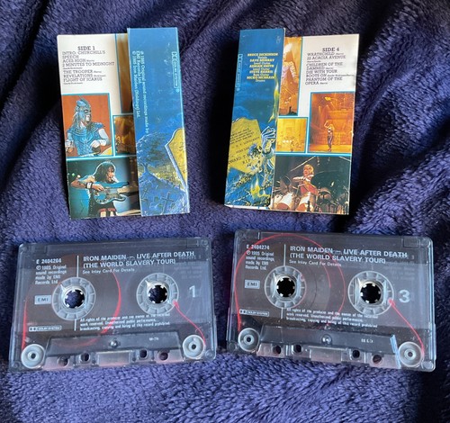 IRON MAIDEN LIVE AFTER DEATH DOUBLE CASSETTE - Picture 4 of 4